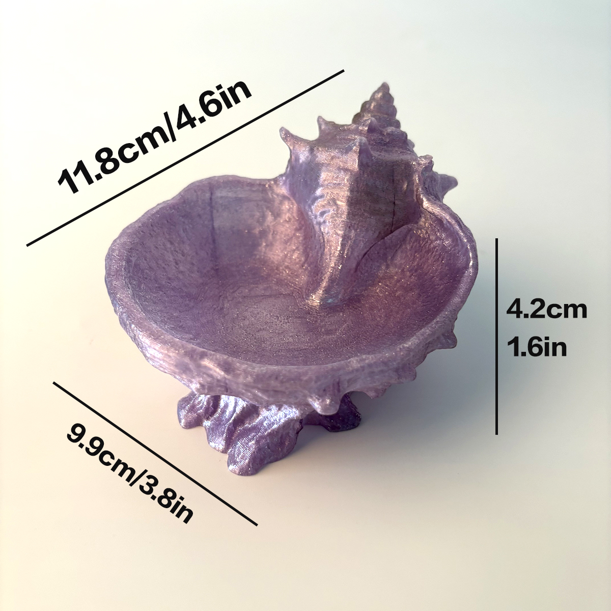 Pearlescent Purple Conch-Shape - огляд і ціна Desk Setup Organizer