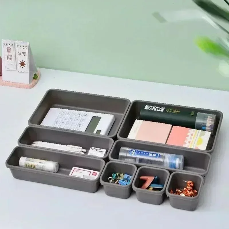 8-piece Set Drawer Organiser O - огляд і ціна Korean Desk Setup