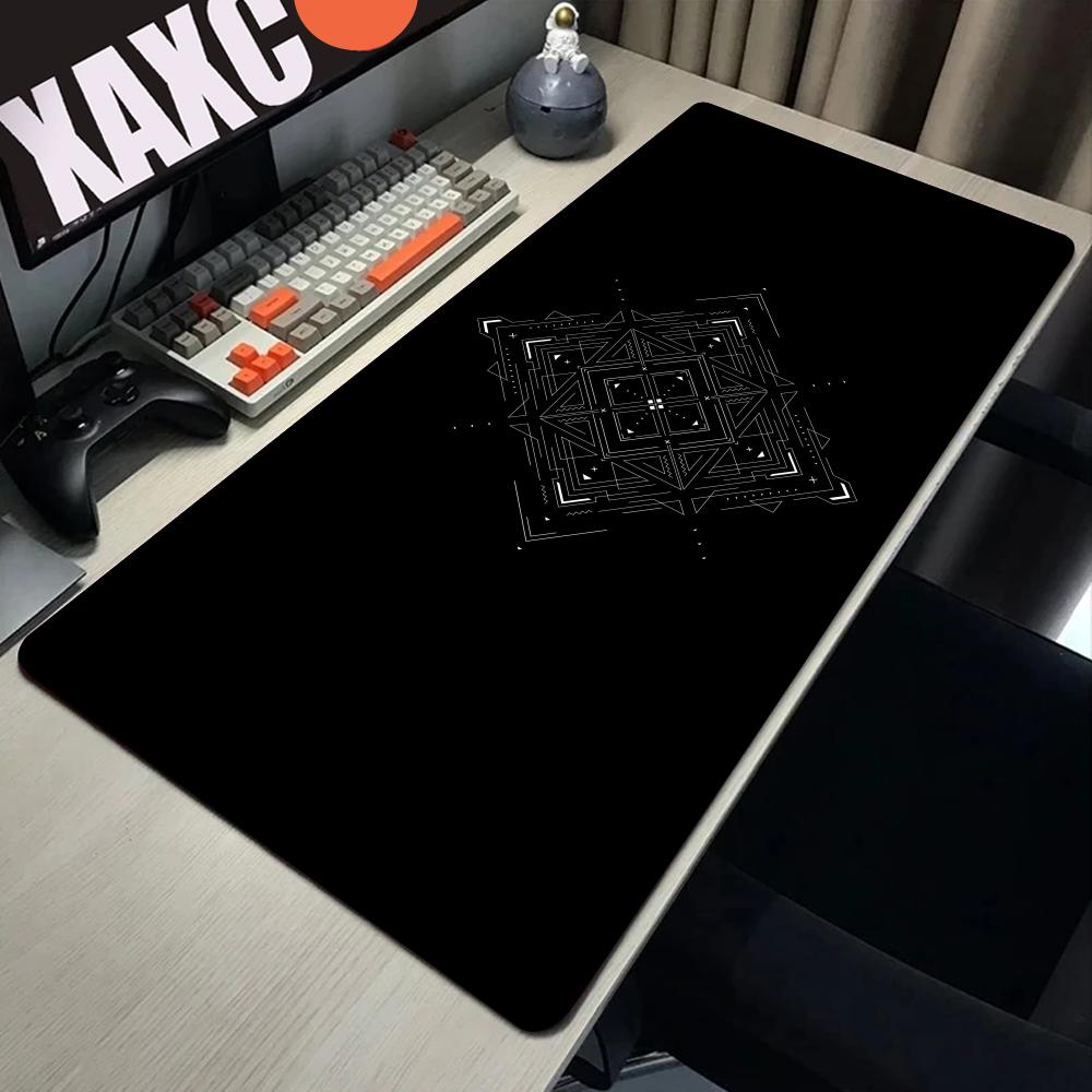 HYBXAXC Black White Geometric  - огляд і ціна Desk Setup Black And White