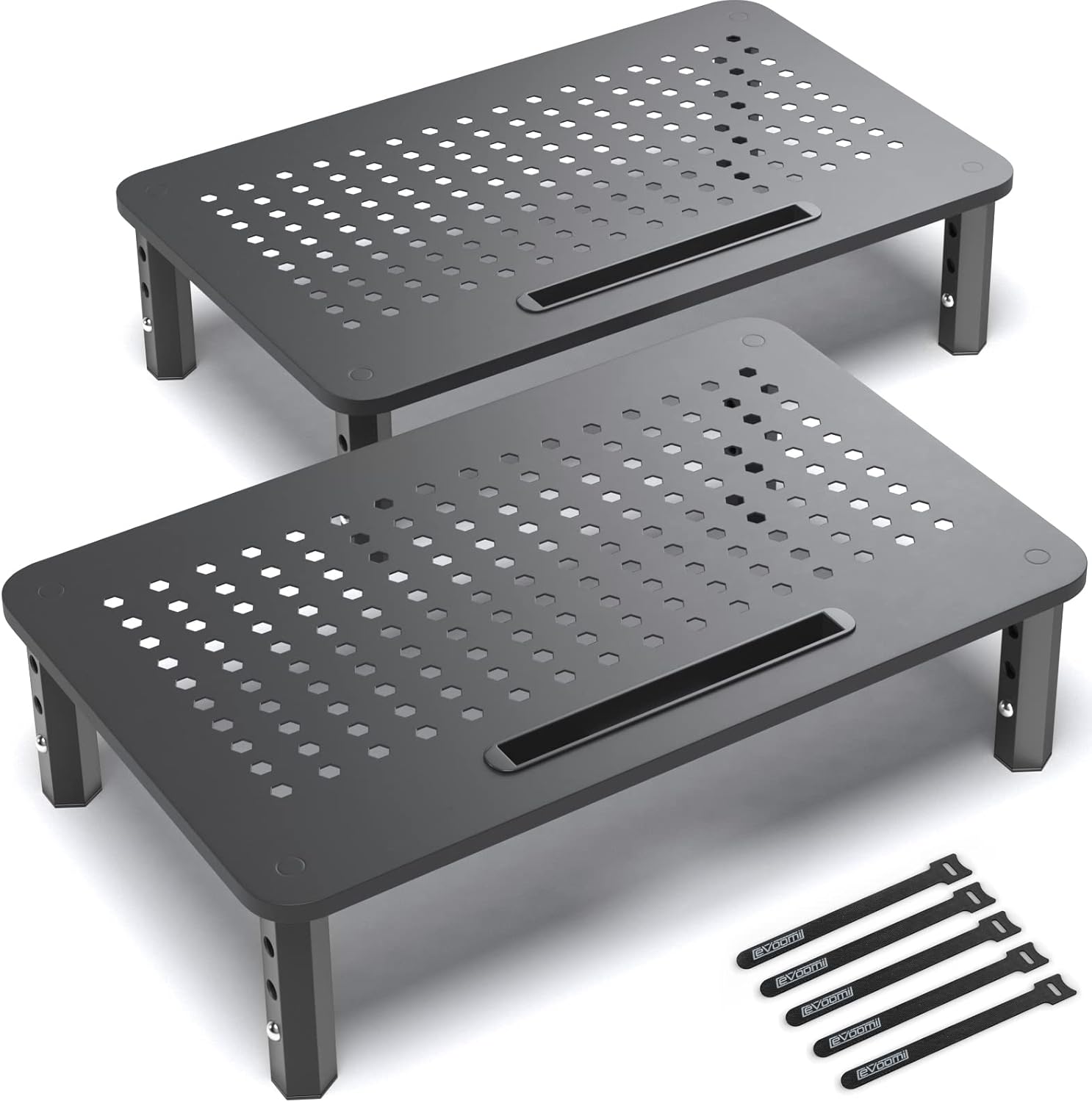 2-Pack Hexagonal Steel Monitor - огляд і ціна Setup Desk Monitor