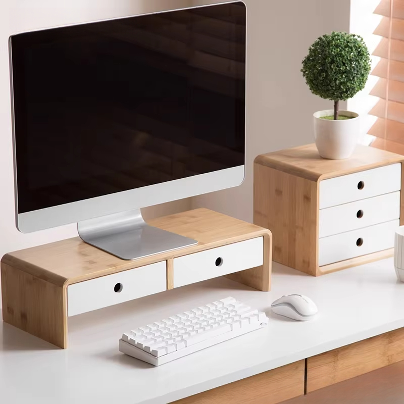 Bamboo Laptop Monitor Riser Ec - огляд і ціна Setup Desk Monitor