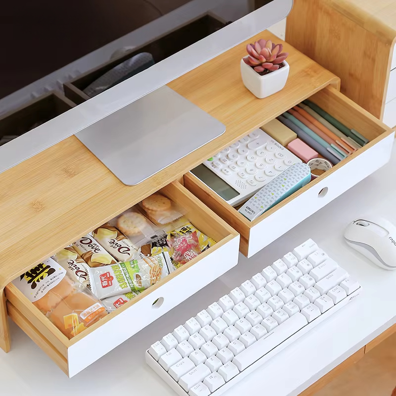 Bamboo Laptop Monitor Riser Ec - огляд і ціна Setup Desk Monitor