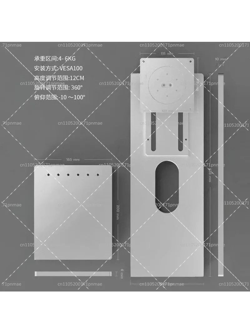 CNC Aluminum Alloy Monitor Bra - огляд і ціна Desk Setup No Monitor