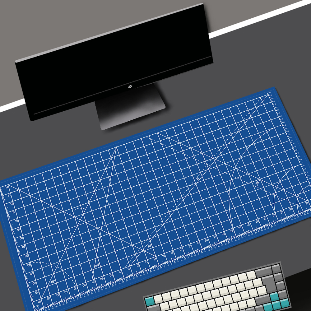 Blue Art Mouse Pad Kawaii Gami - огляд і ціна Desk Setup Pegboard