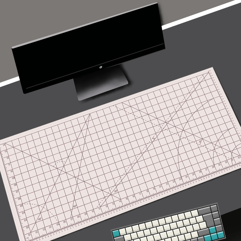 Blue Art Mouse Pad Kawaii Gami - огляд і ціна Desk Setup Pegboard
