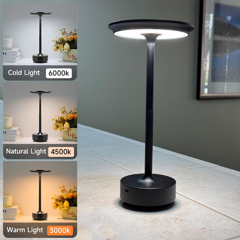 Cordless desk lamp, LED rechar - огляд і ціна Desk Setup On Bed