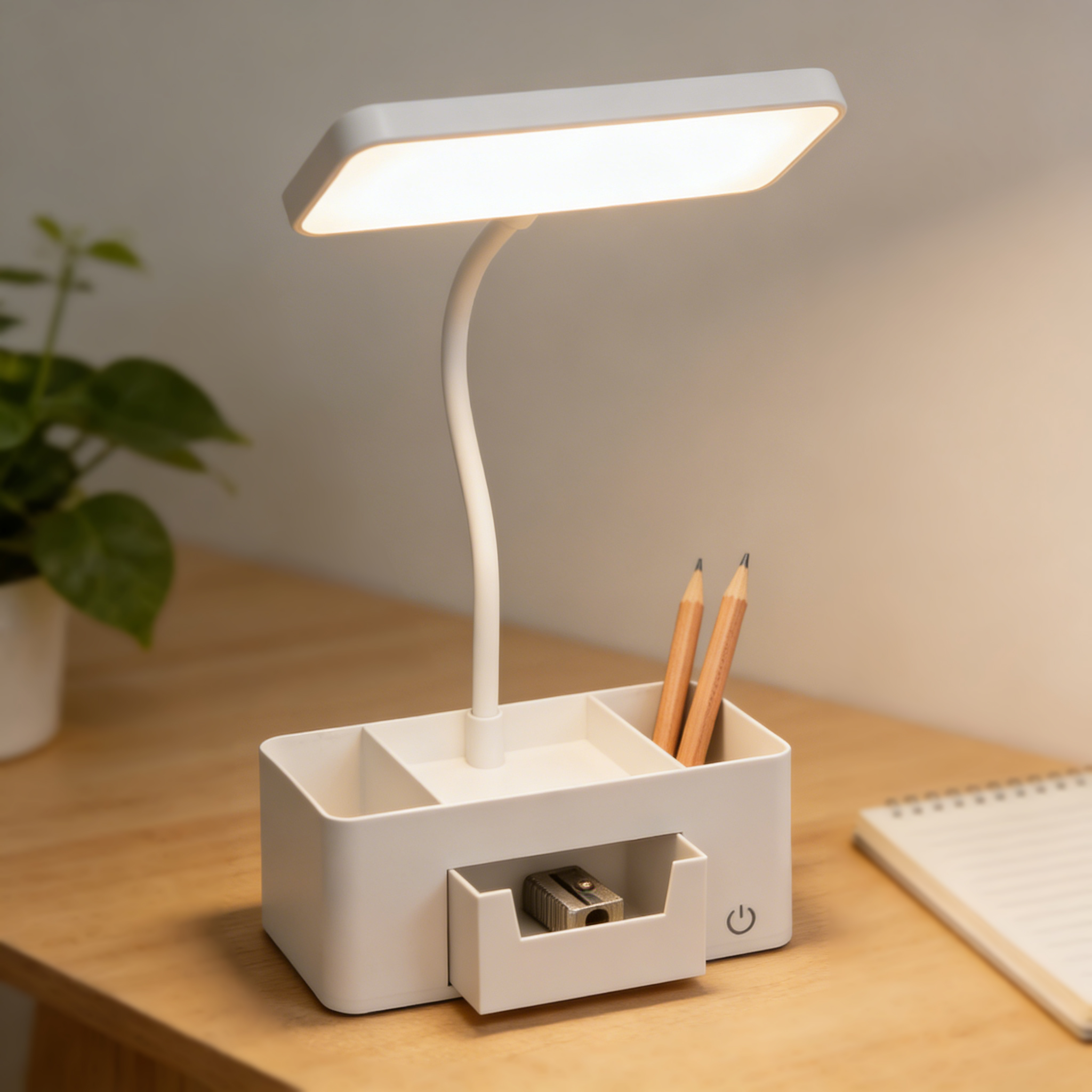 Desk Organizer LED Table Lamp, - огляд і ціна Desk Setup Organizer