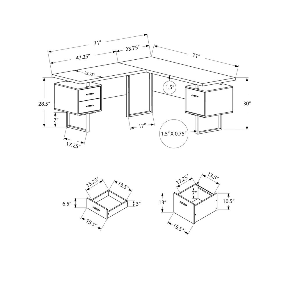 I 7612 Computer Desk, Home Off - огляд і ціна Desk Setup L Shaped