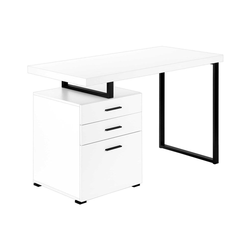 I 7646 Computer Desk, Home Off - огляд і ціна Desk Setup Black And White