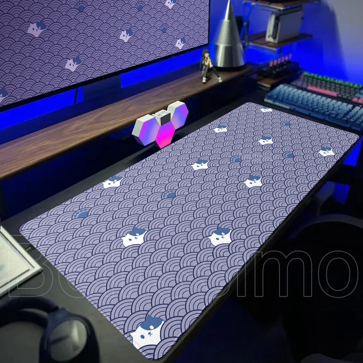 Black & White Cat HD XXL Mouse - огляд і ціна Desk Setup Black And White