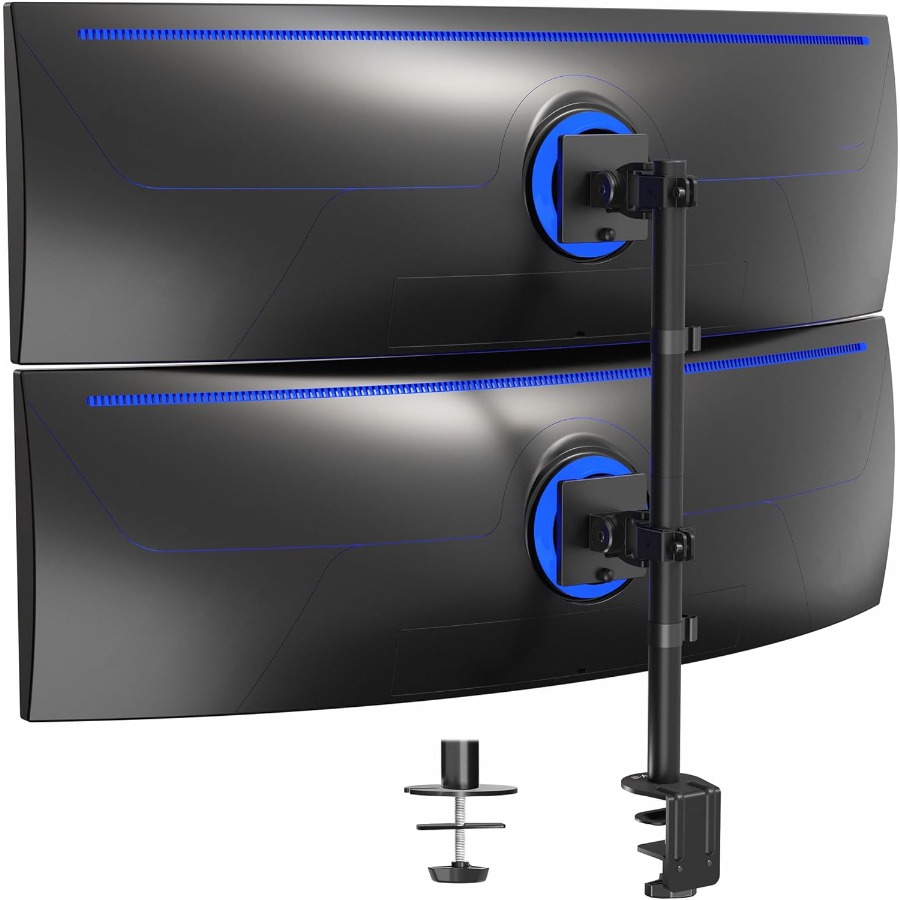 Dual Vertically Stacked UltraW - огляд і ціна Setup Desk Monitor