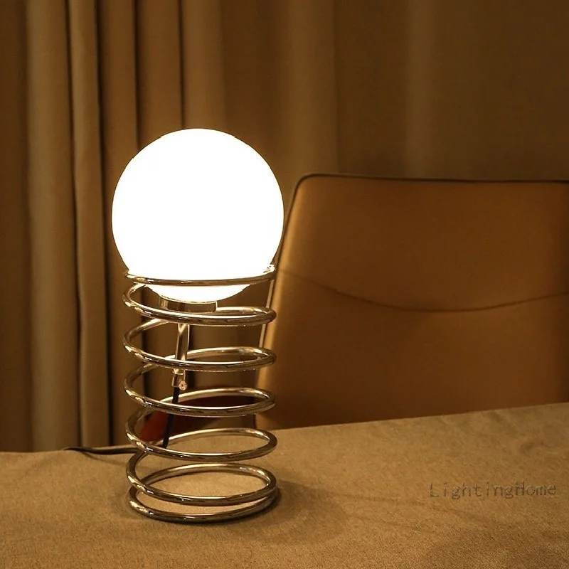 Ins Bauhaus Spring Table Lamp  - огляд і ціна Desk Setup Vintage